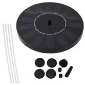 Fayshow01 7V 1.5W 太陽能噴泉泵帶 6 個噴嘴噴水用於花園游泳池魚塔