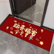 【香香柑仔店Nice】新年地墊 馬年門墊 過年地毯 2026 入戶地墊硅藻泥紅色喜慶玄關進門腳墊大門口長條地毯吸水家用墊