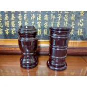 【靜福緣】精品木製  『五營令旗座(單孔/五孔)』高約18.5cm*孔徑1cm五孔令旗座五方旗宮旗頭旗帥旗