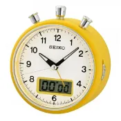 大高雄鐘錶城 seiko SK037 精工鐘 (QHE114E) 倒數計時秒錶鬧鐘/12X10.6cm｜樂天領券現折★全館特惠中★指定刷卡回饋10%