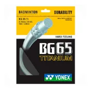 (店+)【YONEX】佳龍體育 YONEX BG65Ti鈦金屬塗層重砲型選手羽拍線(0.70mm)