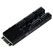【蝦皮直營】銀欣 ECS07 5埠SATA Gen3 6Gbps M.2 PCIe 硬碟擴充卡 現貨 廠商直送