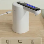 美麗大街【113030302】新款桶裝水雙泵抽水器tyep-c充電家用電動純水桶壓水器