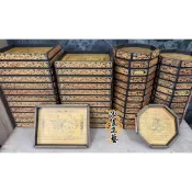 ｜泓展工藝｜仿黑檀入檜木禮盤 四角禮盤 八角禮盤 四角桶盤 八角桶盤 水果盤 仿入 仿 黑檀 檜木仿黑檀 仿茄苳入