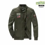 芒果名品 【空軍一號】男士夾克 飛行夾克 春秋外套 男裝外套 工裝夾克 飛行員夾克 復古立領 多口袋設計 春秋季通勤休閒