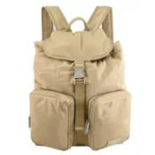 【康是美官方網購】BURBERRY 8104489 Rucksack 品牌LOGO尼龍大容量雙肩後背包.卡其