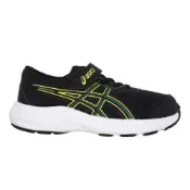 ASICS CONTEND 9 PS 男女中童運動鞋-魔鬼氈 訓練 運動 1014A338-007 黑黃綠