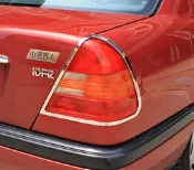 圓夢工廠 Benz 賓士 W202 C300 C320 C32 C36 C43 改裝 鍍鉻銀車燈框飾貼 後燈框 尾燈框