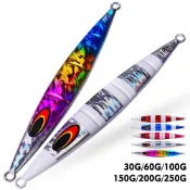 【多魚釣具】慢搖鐵板 路亞假餌 岸拋 船釣 夜光 鐵板 路亞餌 30g-250g 海釣 假餌 魚鉤 路亞鐵板 鉛魚 紅甘