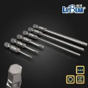 (店+)LaBear 1/4六角起子頭 9.5mm溝 50-100mm 電動六角批頭 台灣製 英制