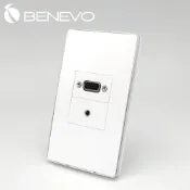 Benevo 嵌入面板型 VGA+3.5mm立體聲插座 (BPN0120VA)