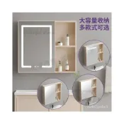 (店+)北歐式鏡櫃鏡箱太空鋁浴室櫃組閤單獨收納盒衛生間掛墻式儲物鏡子 防水防潮 儲物鏡櫃 掛墻式鏡箱 鋁閤金鏡櫃 化妝櫃 NQW