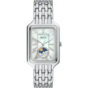 FOSSIL Raquel 日月相珍珠貝方形女錶 送禮首選-29mm ES5400 送禮推薦