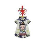 (店+)觀音菩薩旗袍小神衣吊飾 觀世音菩薩小神衣香火袋 觀音小神衣平安符袋