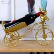 💕台灣出貨#創意自行車紅酒架擺件客廳酒櫃裝飾葡萄酒架擺件鐵藝紅酒瓶架子