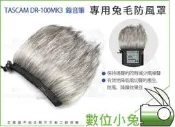 【達斯冠 TASCAM DR-100MK3 錄音筆 兔毛防風罩】高密度 話筒罩 兔毛 DR-100MKIII