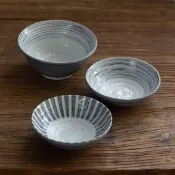 日本進口美濃燒志野粗陶碗盤復古餐具日式飯碗早餐盤大湯碗意面盤