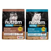 【Nutram 紐頓】T22/T24無穀全能系列貓飼料 1.13kg/2.5lb(火雞/鮭魚、貓糧)