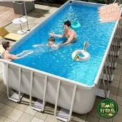 崇岳.besta兒童游泳池家用游泳池超大戶外大型加厚支架游泳池水池
