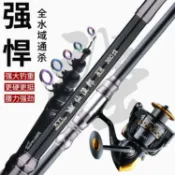 林之舍家居 【樂天精選】魚竿海竿日本進口碳素超硬遠投竿釣魚竿海釣甩桿裸桿海桿拋竿套裝