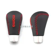 台灣現貨高品質 通用型 高質量 MOMO 賽車版 紅車縫線 皮革包覆 通用型 排檔桿 排檔頭本田 豐田 三菱 福特 日產