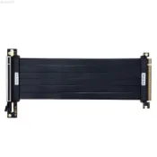 ♞,♘,♙PCI Express 3.0 X16 公對母提升電纜顯卡延長線屏蔽柔性 90 度安裝 GPU PCI-E 電