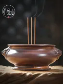 協貿國際日用品生活6館 香爐家用室內供奉祖先創意獅耳陶瓷特大號供佛檀香插香燒香焚香爐