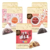 【長青穀典】活力飲品組合B(免運 決明玫瑰花茶 三峽蜜香紅茶 漢方補氣茶 紅棗 黃耆 枸杞 決明子)