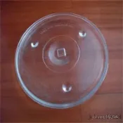 適用夏普美的硯華惠而浦惠寶微波爐玻璃轉盤託盤方芯28cm方心方孔