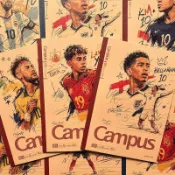🔥臺灣熱賣⚡️KOKUYO國譽Campus限定足球明星牛皮B5筆記本學生牛皮紙無線裝訂🎉