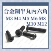 M3 M4 M5 M6 M8 M10 M12*3-50 合金剛 半丸內六角  FRONT RUNNER 車頂架螺絲