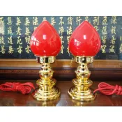 【靜福緣】精品塑鋼製+玻璃燈罩 如意燈 尺3、1尺、8寸神明燈 公媽燈 光明燈佛燈祖先燈供燈宗教用品/藝品