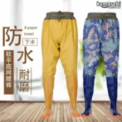 拾光藏寶閣 【加厚防水】下水褲 雨褲 連身雨褲 半身雨褲 釣魚褲 捕魚褲 涉水褲 耐磨防滑 齊腰設計 男女適用 戶外釣魚 工作防水