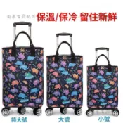 💥下殺價💥輕便折疊萬向輪購物車買菜小拉車超市家用保溫袋小推車批發
