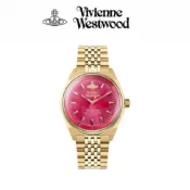 日本連線 Vivienne Westwood 薇薇安西太后 石英機芯 精鋼錶帶 39mm 紅龍果玫紅 防水 手錶 腕錶