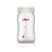 【Pigeon貝親】寬口玻璃母乳儲存瓶-160ml 母乳瓶 集乳瓶 儲奶瓶 寬口徑 母乳實感 寶寶餵食 媽媽推薦