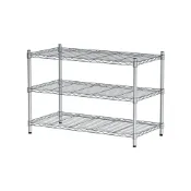 (店+)【dayneeds 日需百備】輕型 90x45x60公分電鍍(鎖管)三層架 鐵力士架/收納層架/鞋架/展示架/層架/鐵架