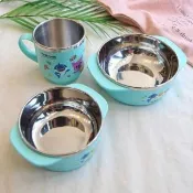 【碰碰狐】鯊魚寶寶不鏽鋼隔熱碗(韓國製 正版授權 耐高溫)