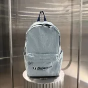 【 嘉悅｜宜蘭門市 】AAPE 26SS 立體小標 刺繡文字 後背包 牛仔藍