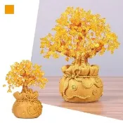 【MoonDy】招財樹 發財樹 擺件 居家裝飾 擺設 裝飾品 搖錢樹 福袋金錢樹 招財納福 客廳裝飾 家居飾品