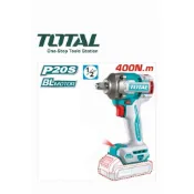 TOTAL 20V鋰電無刷衝擊板手400N.m最新扭力調節電動扳手電鑽可轉六角快拆   2045