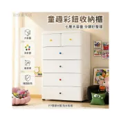 (店+)自在户外 兒童衣櫃 抽屜式儲物櫃 5層6層7層多層收納櫃 70cm臥室客廳 彩色把手小雛菊把手 塑料衣櫥整理箱 5e