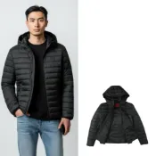 (店+)頂級保暖 HUGO BOSS 鋪棉外套 連帽外套 尺碼偏小 防風 防潑水 輕量 暗袋 雨果 博斯@1765