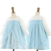 ♥萌妞朵朵♥ELSA-B款DRS59/兒童連衣裙/女童公主裙/萬聖節/聖誕節/日常衣服