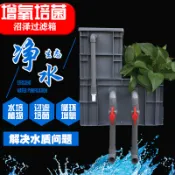 🔥免運 魚缸過濾箱 養魚循環水魚池 水循環系統 沼澤過濾箱 生態過濾水培植物