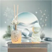 淨念開運水晶平安燈座系列 白水晶 培德小佛公仔光明燈 贈5ML精油