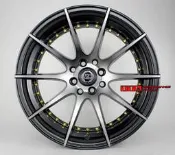  【TTK FORGED】類ADV.1 三片鍛造樣式17吋4孔100 / 4孔114.3 8J ET38 消光黑霧車面