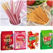 象象媽咪【現貨】日本 glico 固力果 pocky巧克力棒 草莓棒 番茄棒 抹茶棒 鹽味沙拉棒 家庭包 日本進口