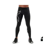 (店+)【2XU】男 基礎壓縮長褲 黑 黑/銀 運動 戶外 路跑 訓練 2XMA3849