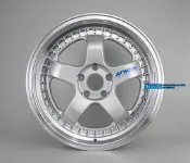類WORK S1 海拉風 新款大內凹鋁圈樣式 17吋 7.5J / 8.5/ 9.5J 可客製ET值 銀車邊